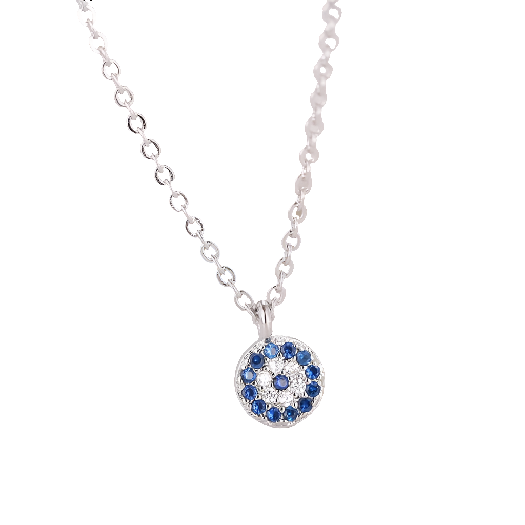 Sterling Silver Evil Eye Necklace