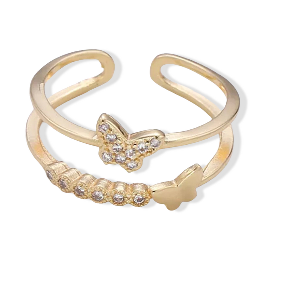 Gold Butterfly Ring