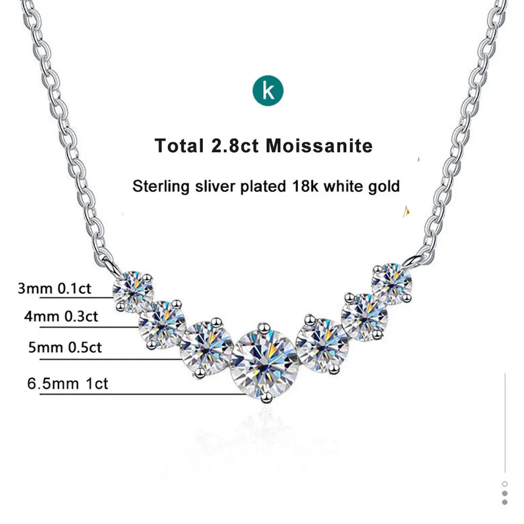 Crystal Glacier Moissanite Necklace