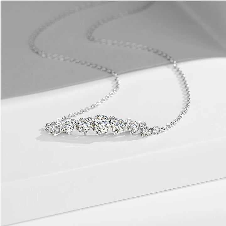 Crystal Glacier Moissanite Necklace