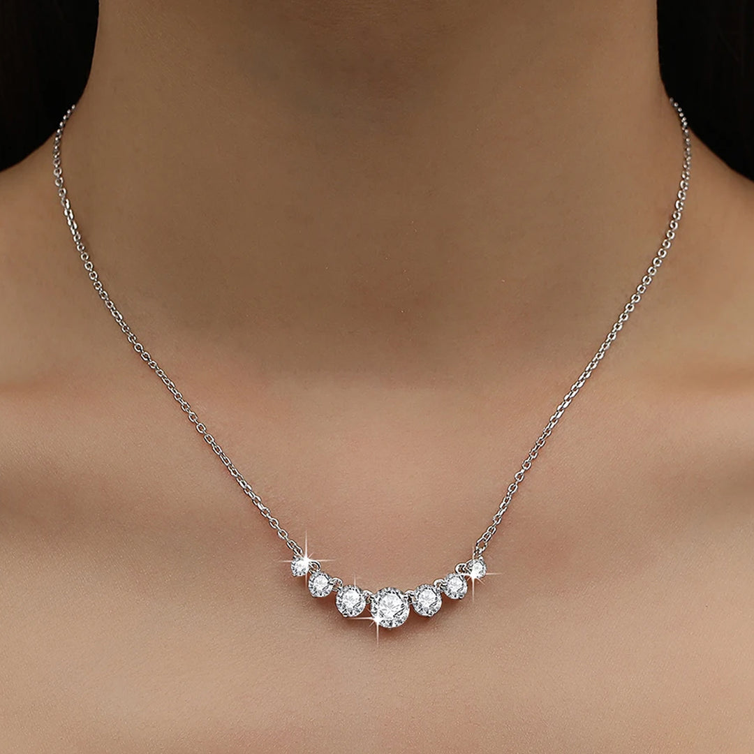 Crystal Glacier Moissanite Necklace