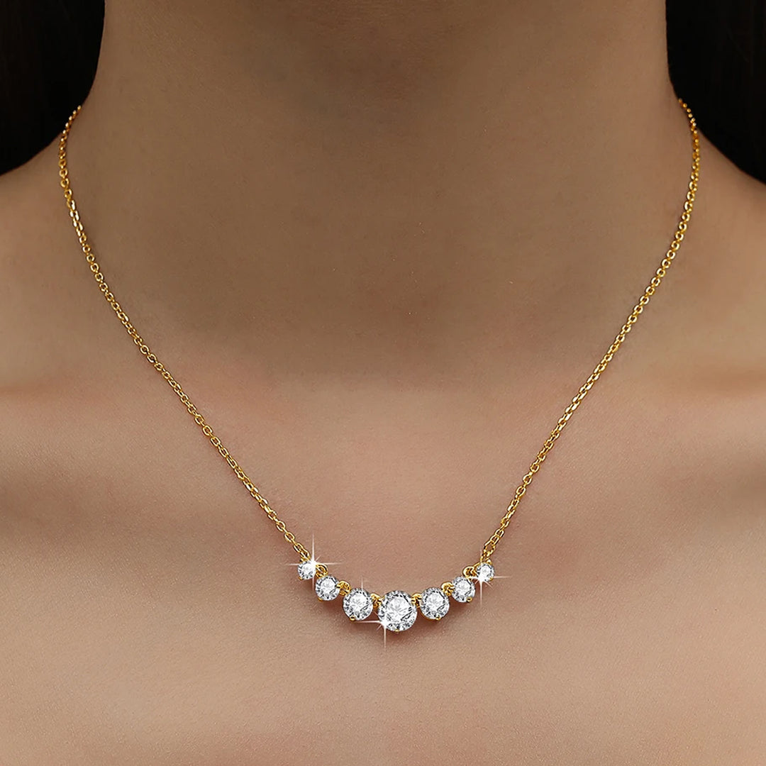 Crystal Glacier Moissanite Necklace