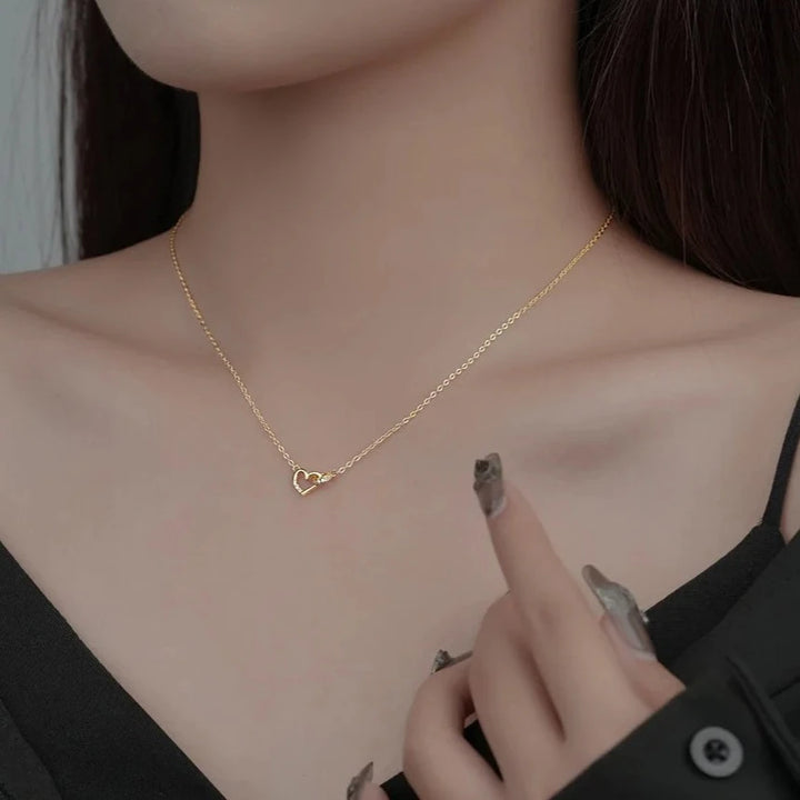 Lila Necklace (Sparkling Heart with CZ)