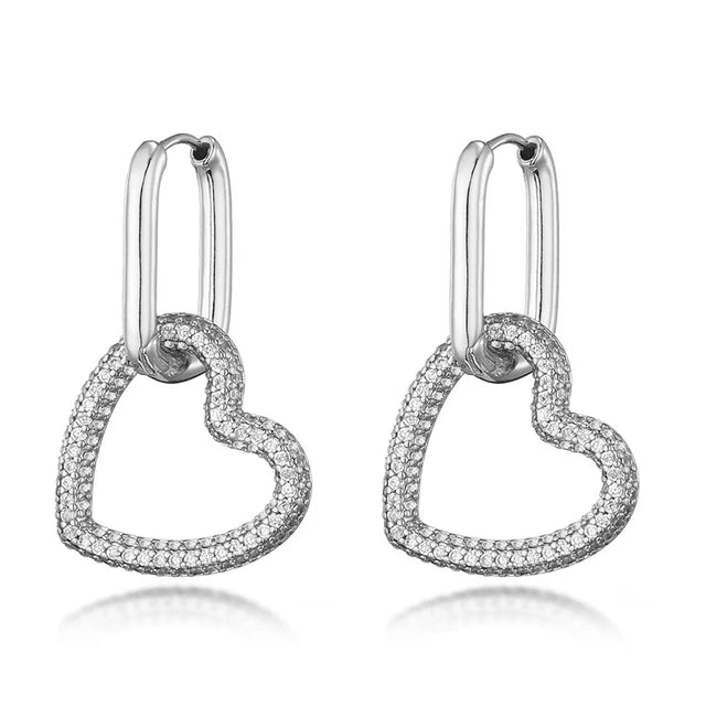 Elara Heart Earrings (CZ)