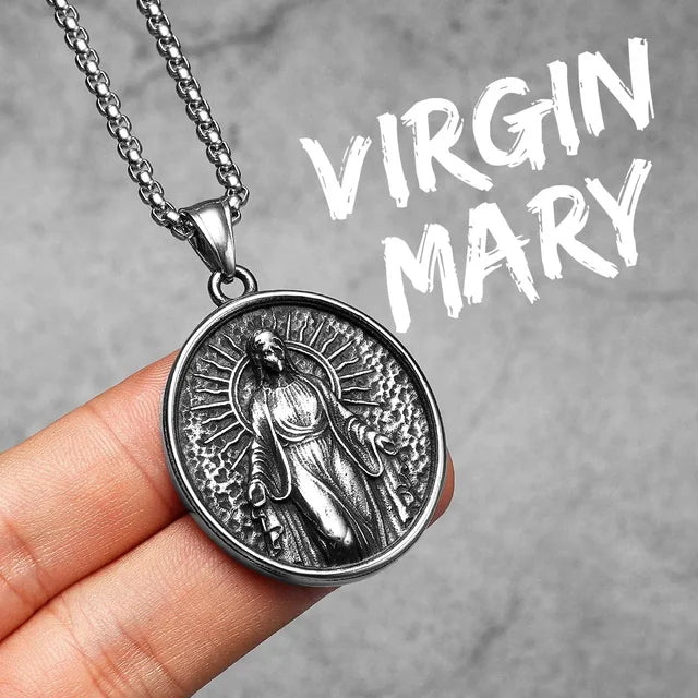 Blessed Mother Necklace (Virgin Mary Pendant)