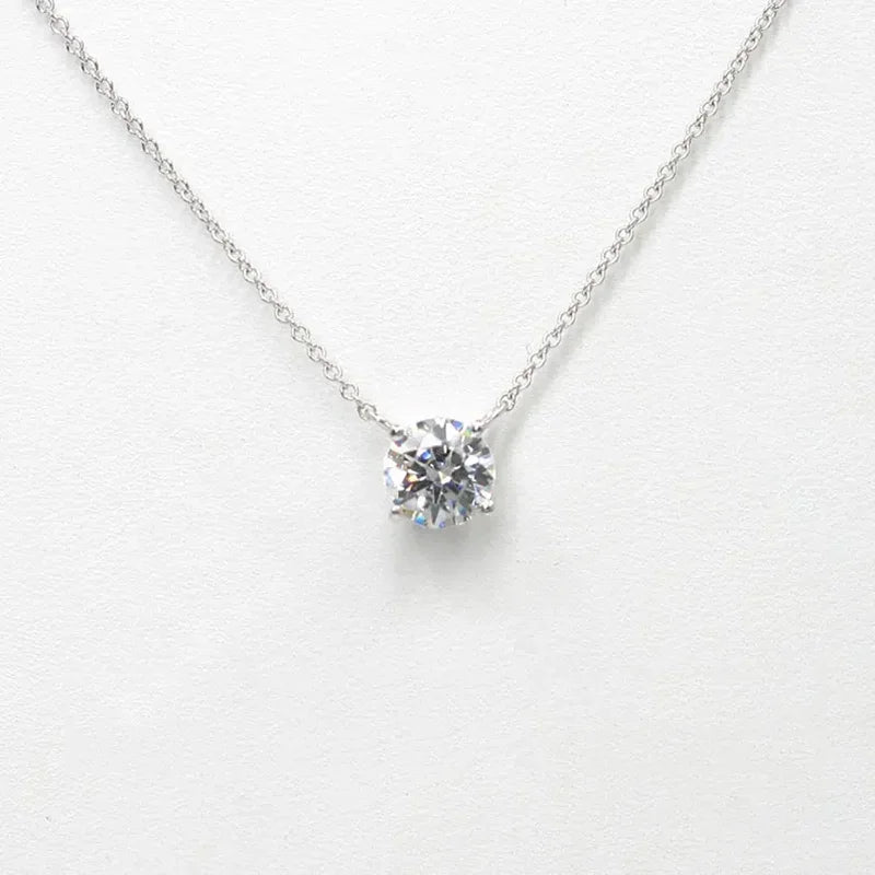 Solitaire Drop Necklace (Moissanite)