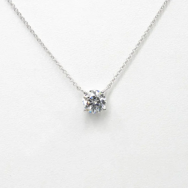 Solitaire Drop Necklace (Moissanite)