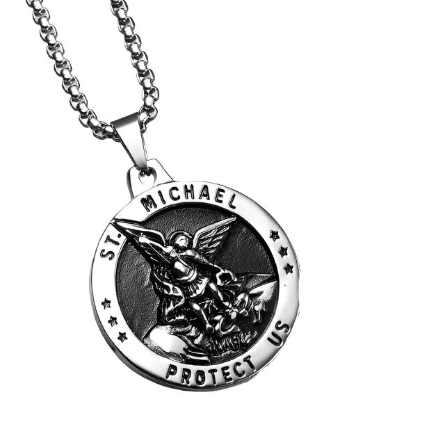 Sacred Guardian Necklace (Saint Michael Pendant)