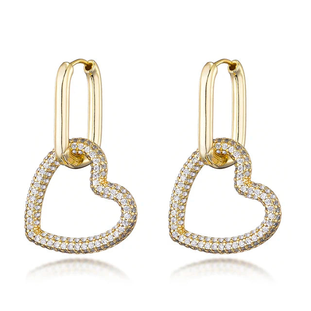 Elara Heart Earrings (CZ)