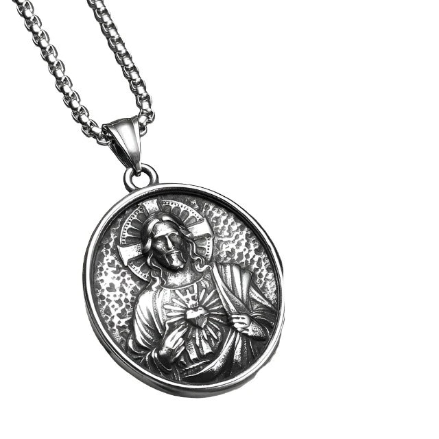 Divine Savior Necklace (Vintage Jesus Pendant)
