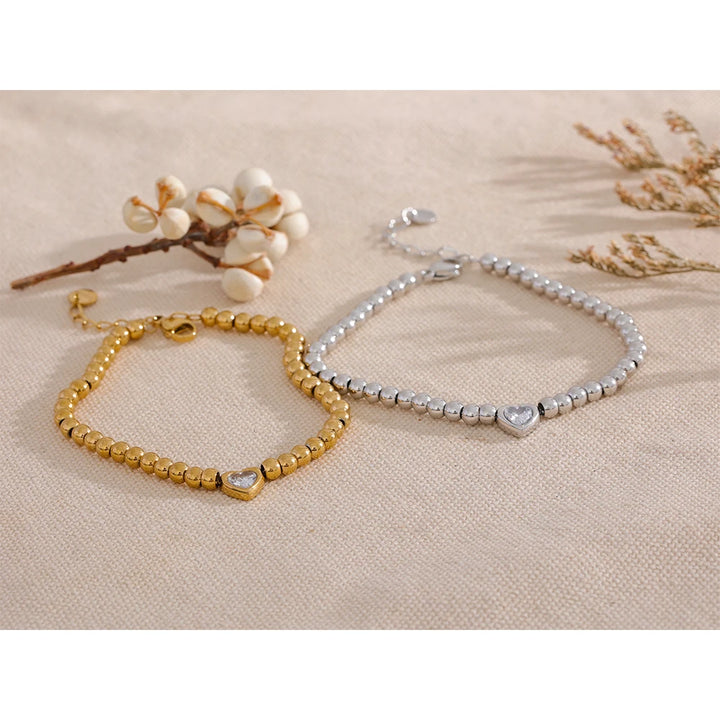 Isabella Heart Bracelet (CZ Heart)