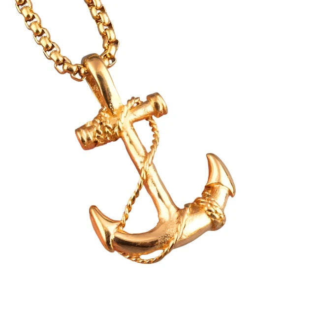 Mariner's Promise Necklace (Nautical Anchor Pendant)