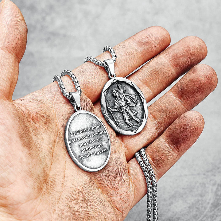 Voyager's Guardian Necklace (Saint Christopher Pendant)