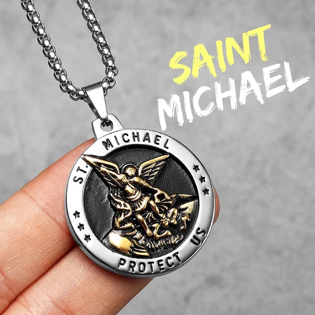 Sacred Guardian Necklace (Saint Michael Pendant)