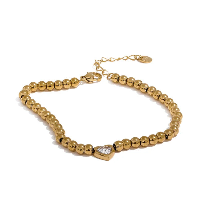 Isabella Heart Bracelet (CZ Heart)