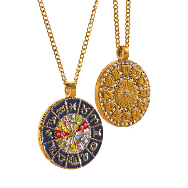 Celestia Zodiac Pendant (Double-sided)