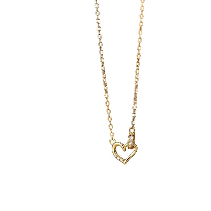Lila Necklace (Sparkling Heart with CZ)