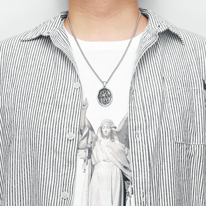 Voyager's Guardian Necklace (Saint Christopher Pendant)