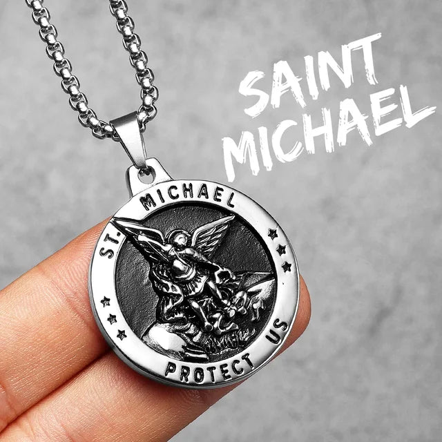 Sacred Guardian Necklace (Saint Michael Pendant)