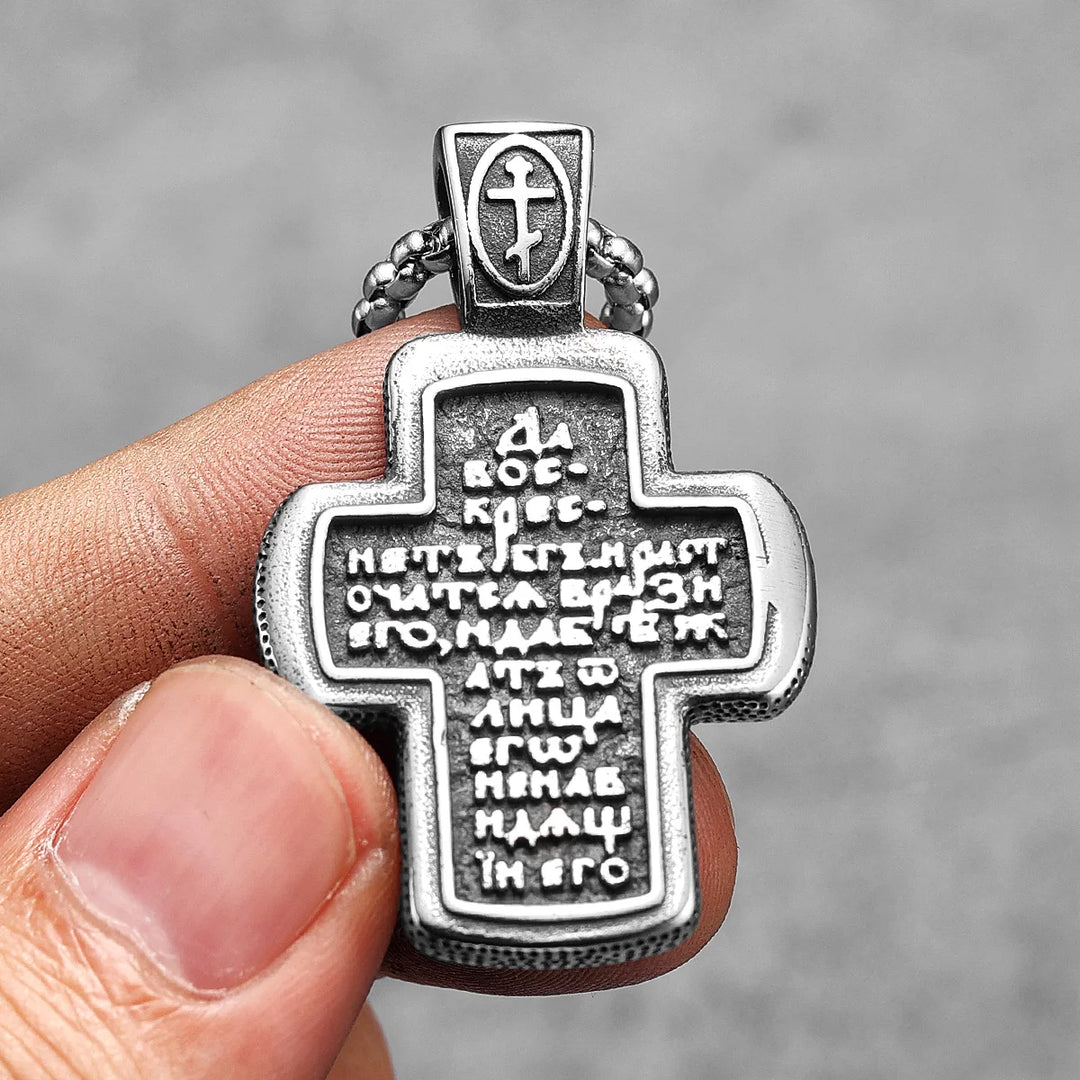 Gothic Cross Necklace (Vintage Jesus Pendant)