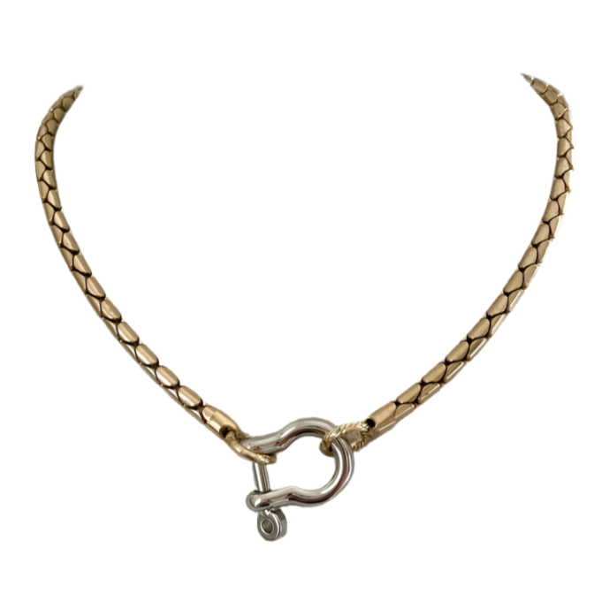 ★HARANG★ HR 343N_Snake Chain Necklace Snake Chain Necklace – Oh Clementine