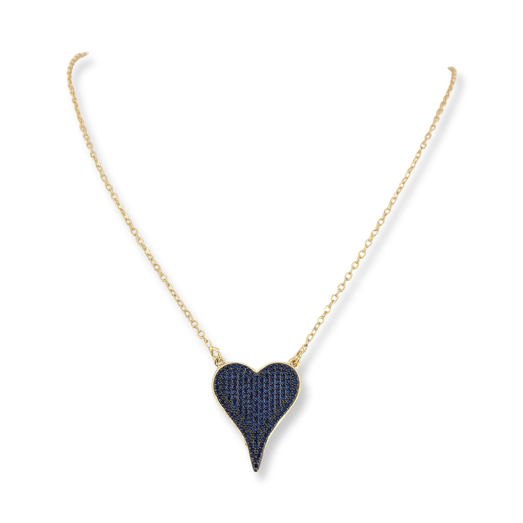 Bianca CZ Heart Pendant Necklace