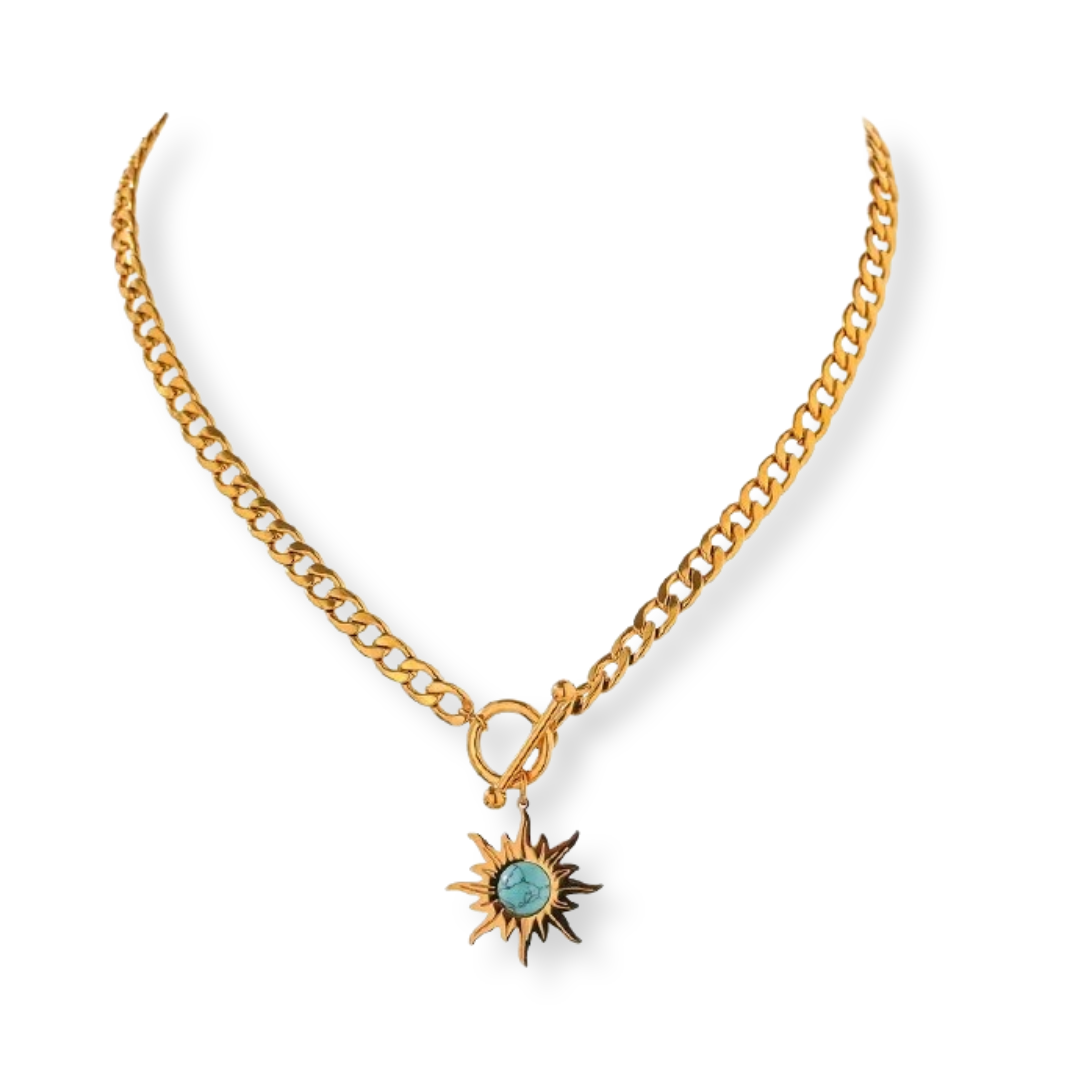 Astra Sun Pendant Necklace