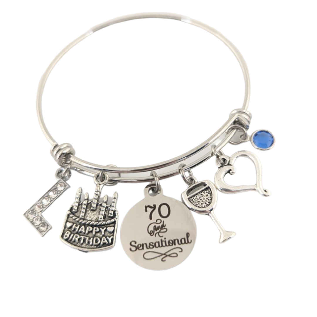 70th Birthday Bracelet