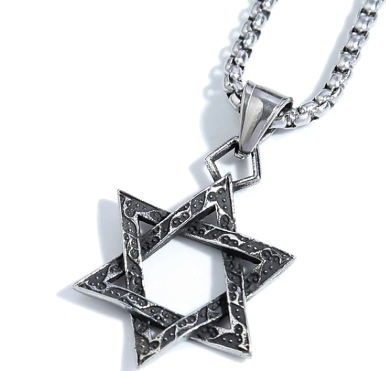 Vintage Hexagram Necklace (Star of David)