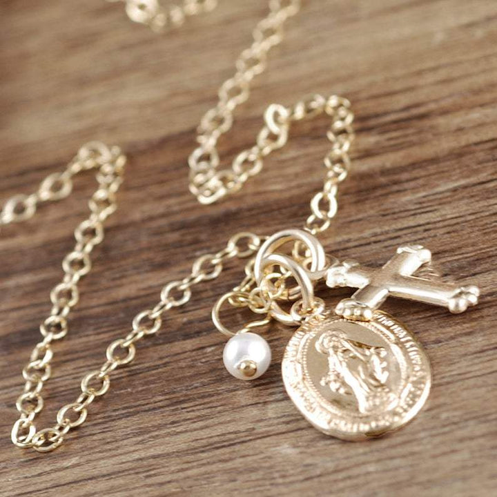Dainty Miraculous Virgin Mary Necklace