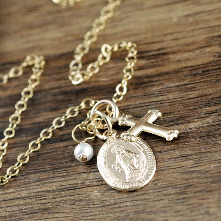 Dainty Miraculous Virgin Mary Necklace