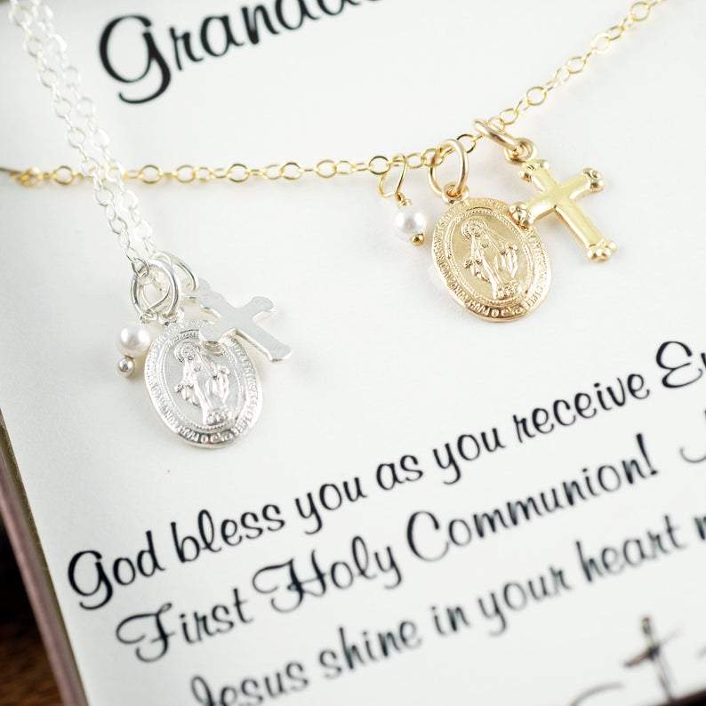 Dainty Miraculous Virgin Mary Necklace