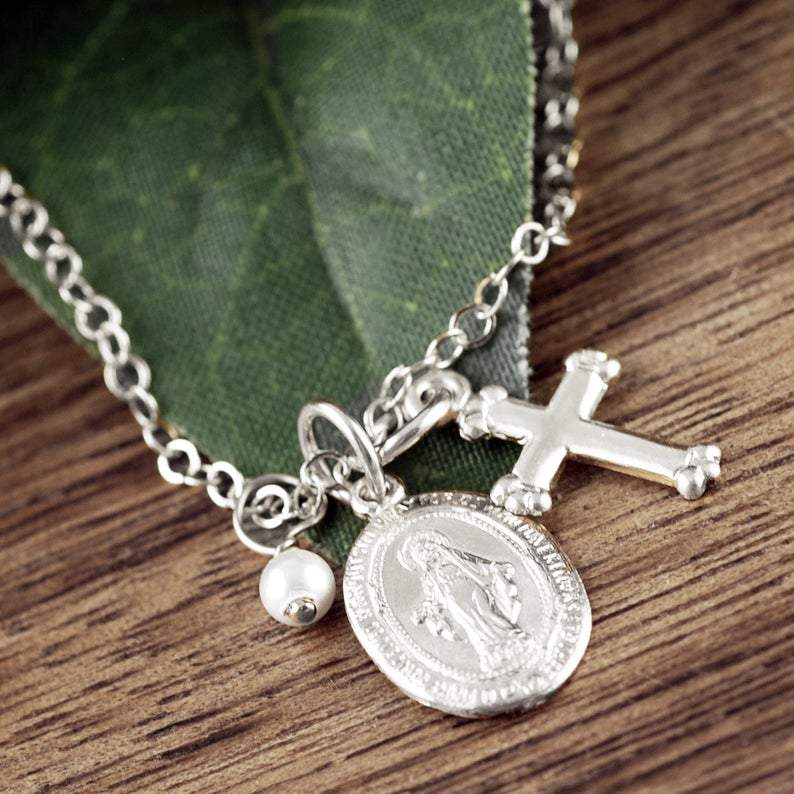 Dainty Miraculous Virgin Mary Necklace