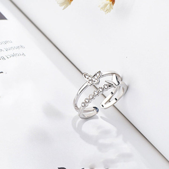 Sterling Silver Butterfly Ring