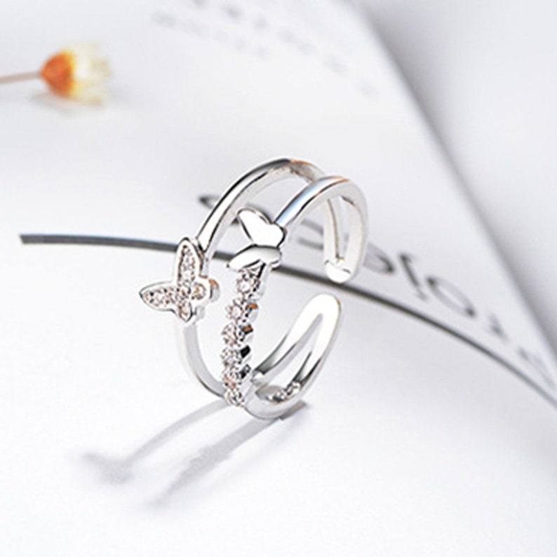 Sterling Silver Butterfly Ring