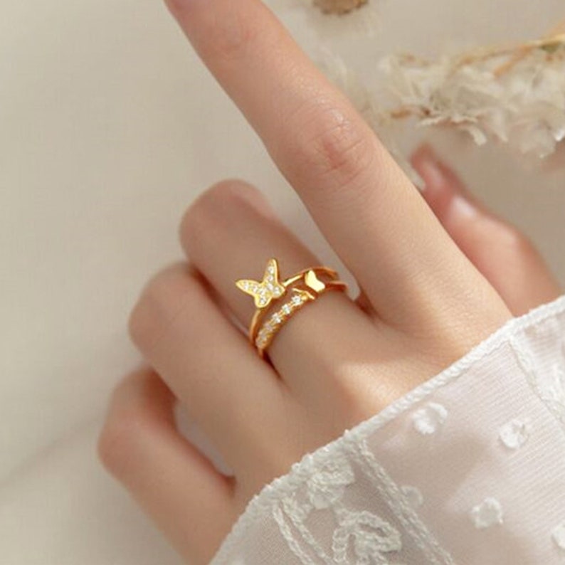 Sterling Silver Butterfly Ring