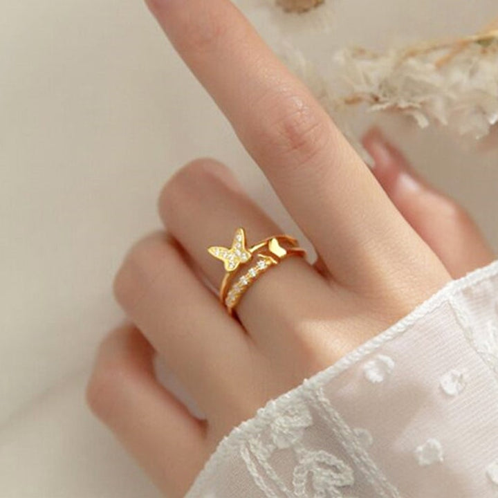 Sterling Silver Butterfly Ring