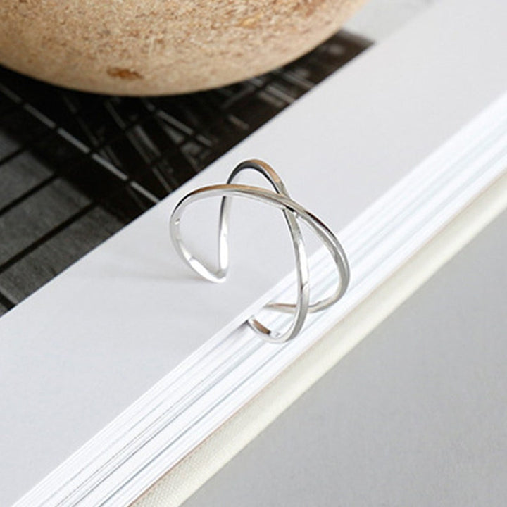 Sterling Silver Criss Cross Ring