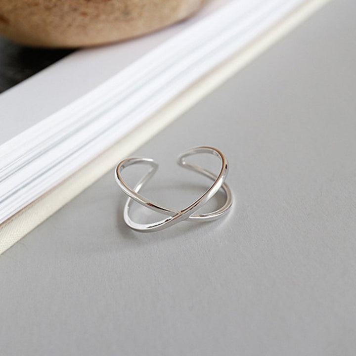 Sterling Silver Criss Cross Ring