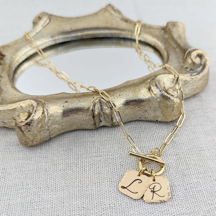 Esme Square Initial Necklace