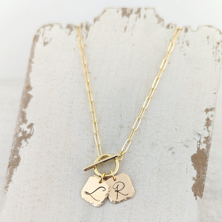 Esme Square Initial Necklace