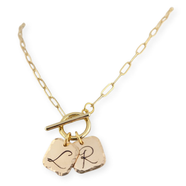 Esme Square Initial Necklace