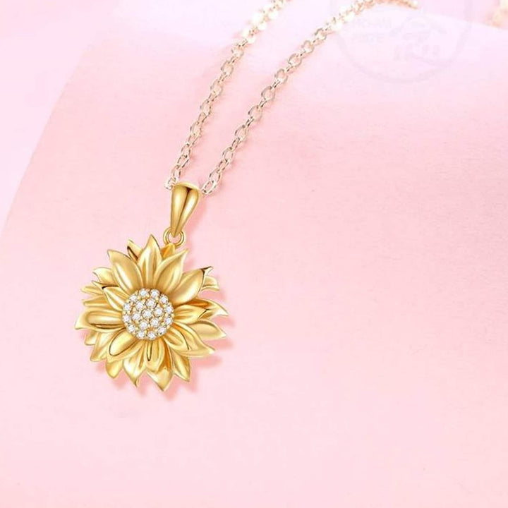 You are my Sunshine Sunflower Necklace