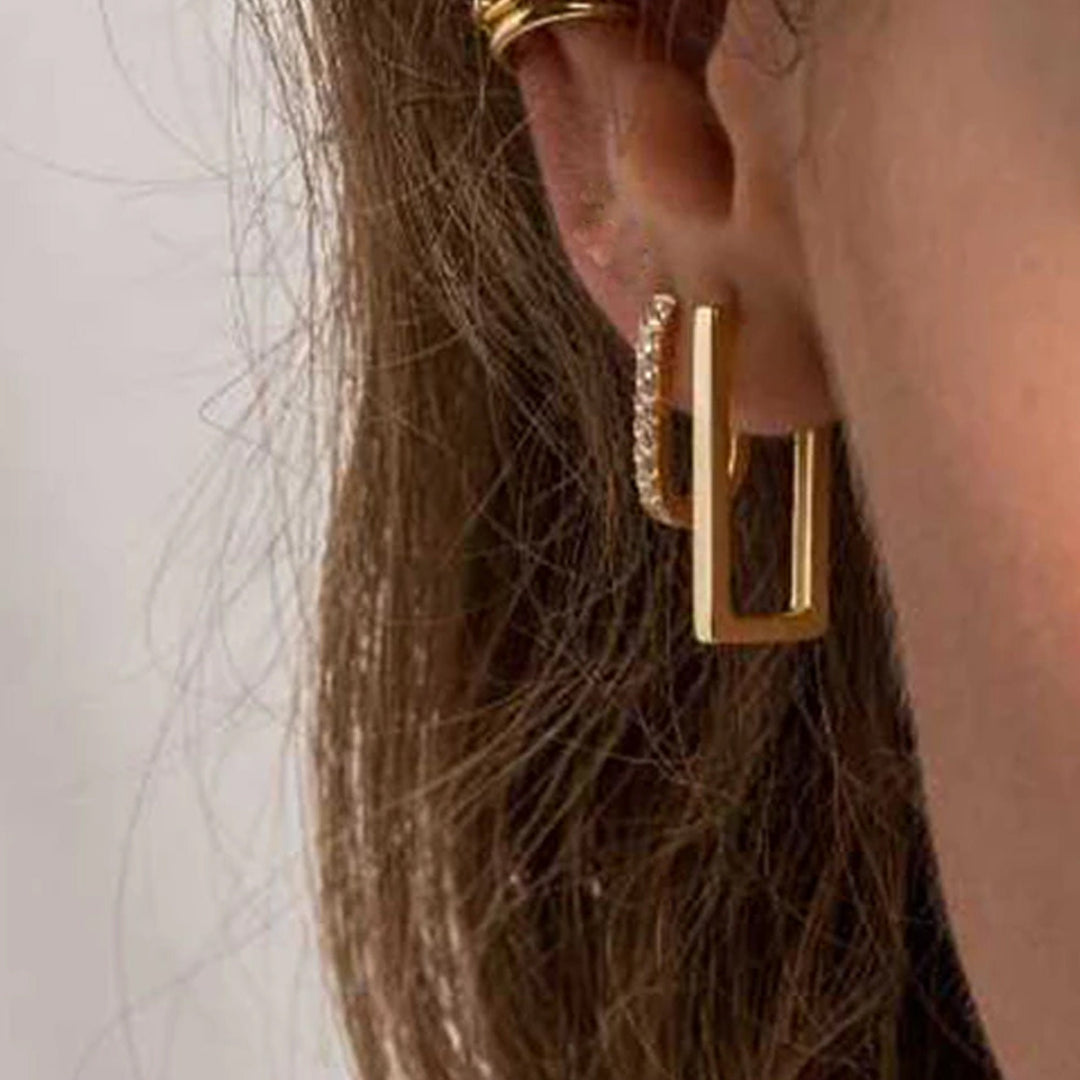 Arianna Square Hoop Earrings