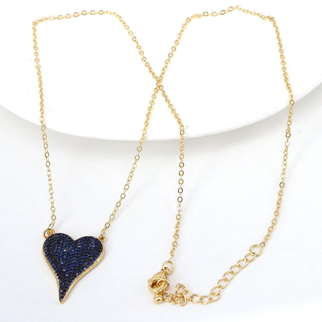 Bianca CZ Heart Pendant Necklace