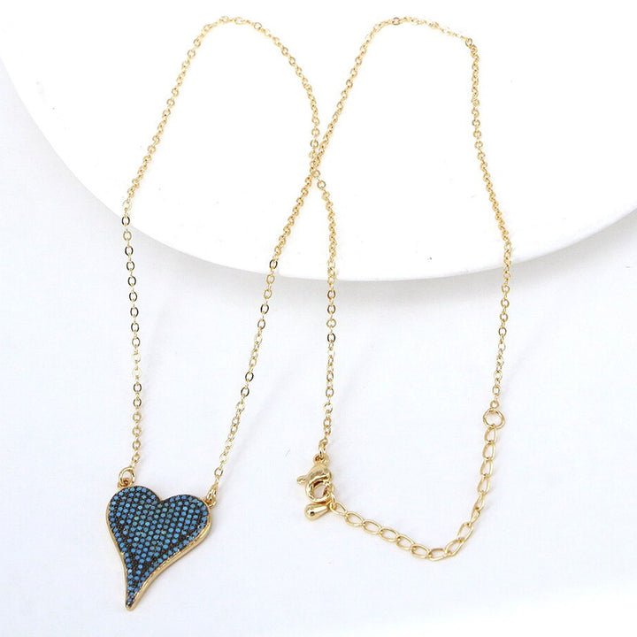 Bianca CZ Heart Pendant Necklace