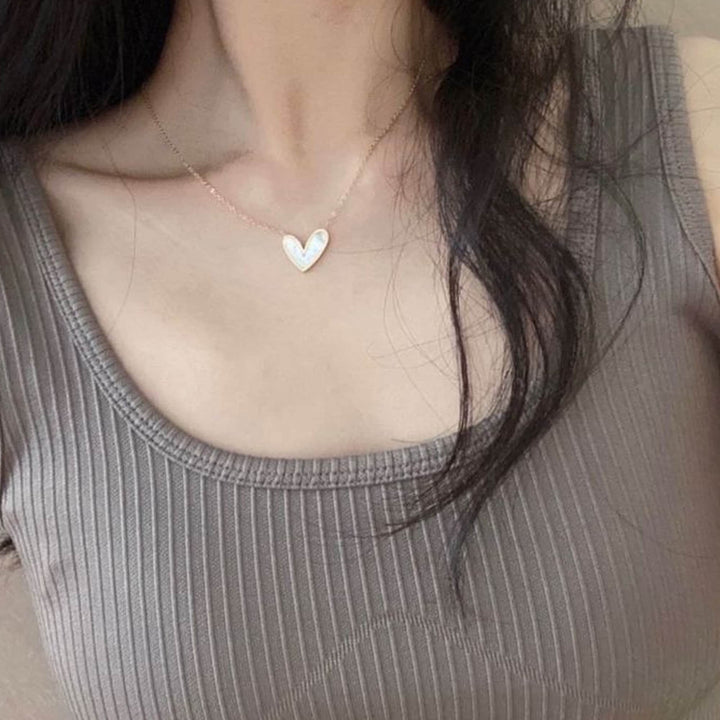 Sofia Mother of Pearl Heart Necklace