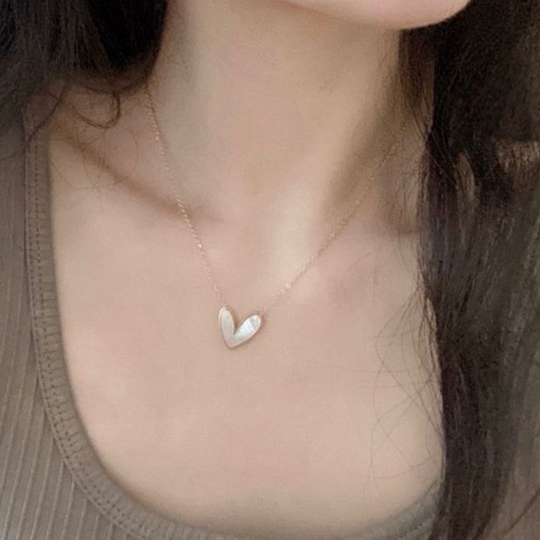 Sofia Mother of Pearl Heart Necklace