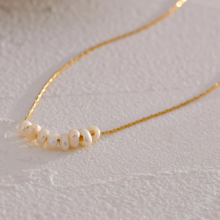 Ella Beaded Natural Pearl Necklace 