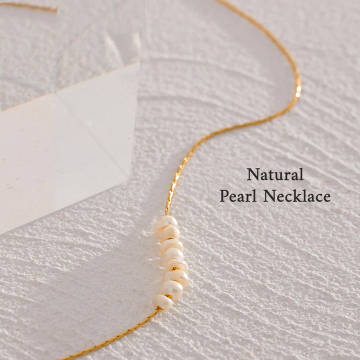 Ella Beaded Natural Pearl Necklace